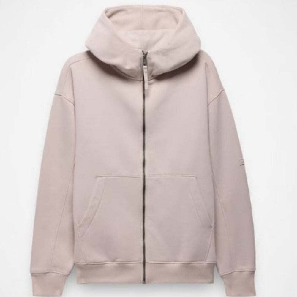 PRANA - DREAMFLEECE FULL ZIP HOODIE - ALMOND - XSMALL - NWT